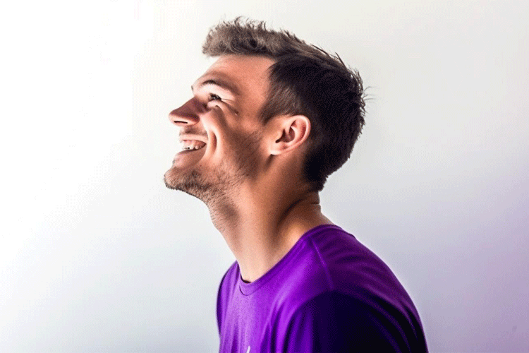 A man smiling