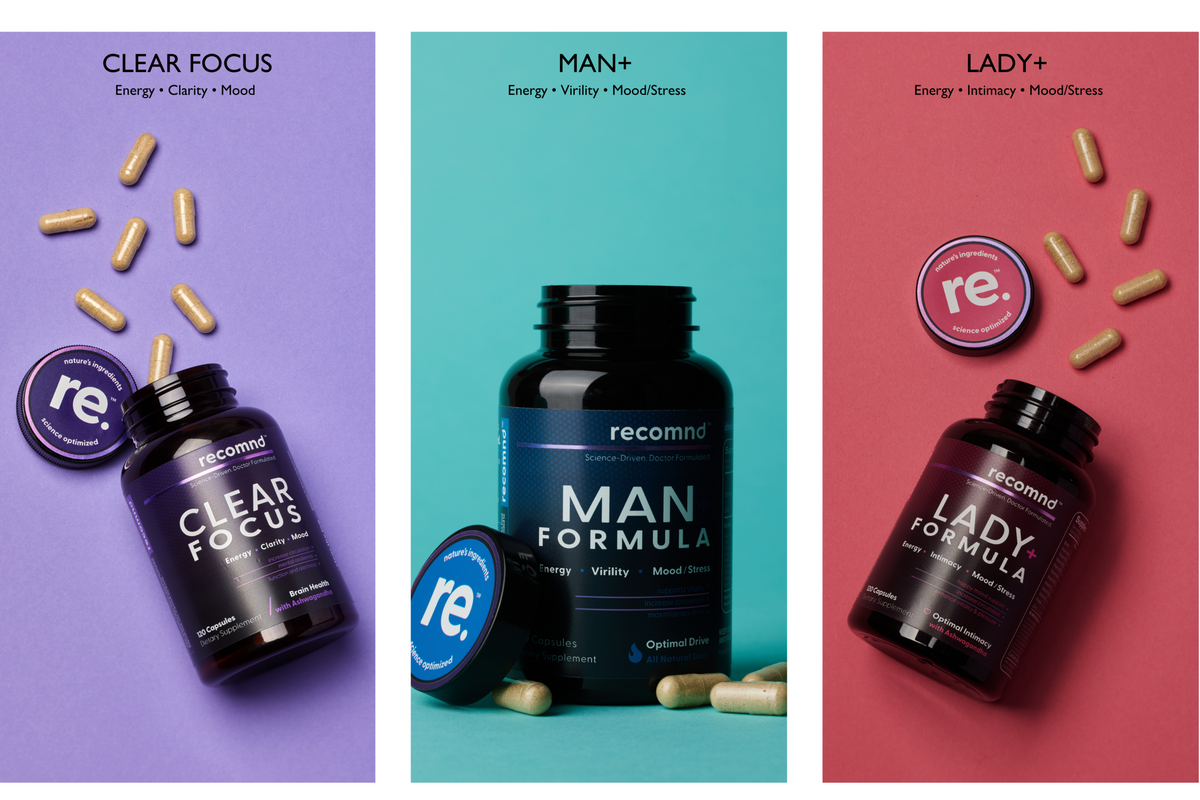 Recomnd Products Clear Focus, Man + Formula & Lady + Formula